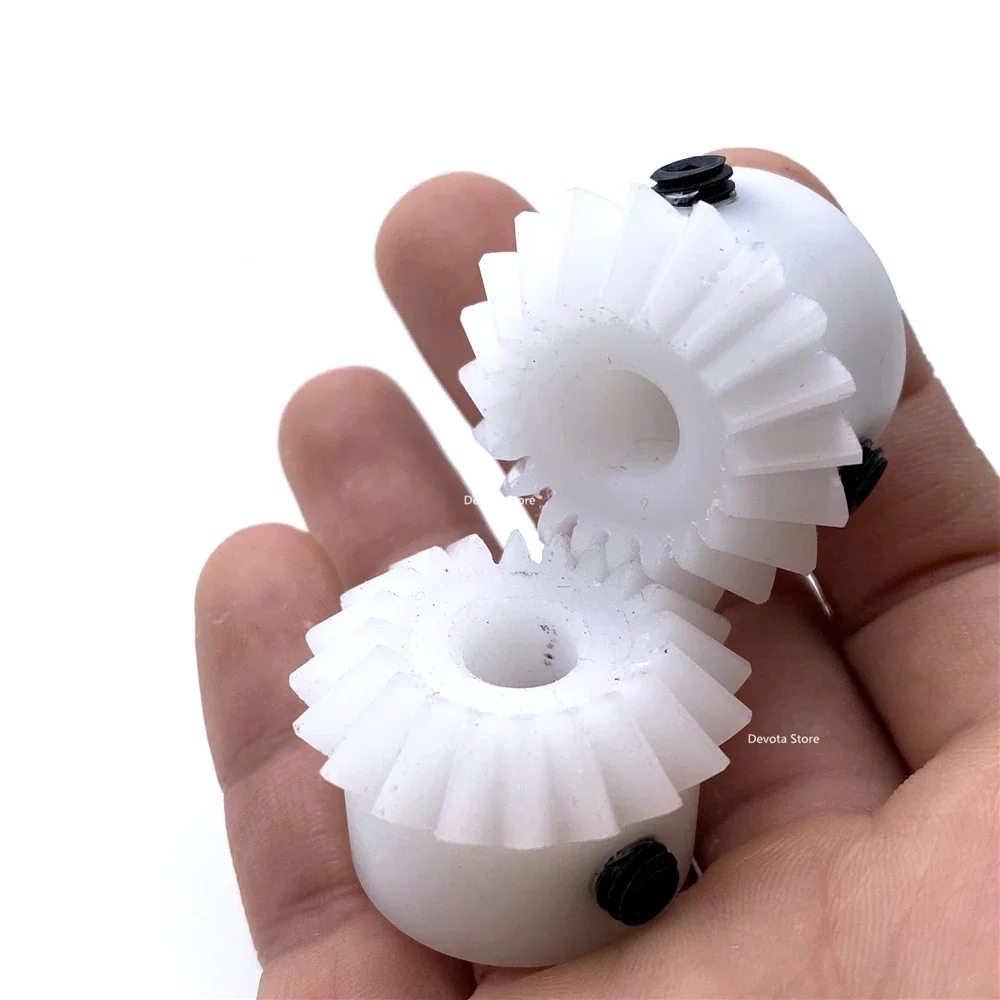 POM 플라스틱 나일론 직선 경사 기어, 직각 변속기, 1.5m, 20/25 톱니, 8mm, 10mm