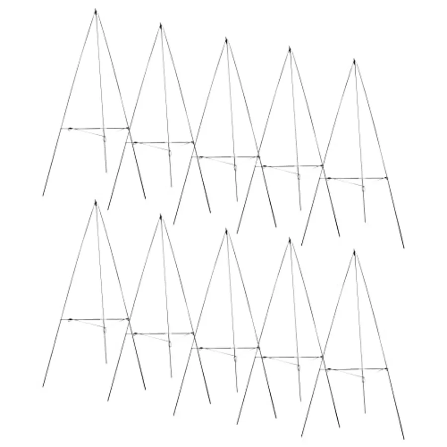 

30" Metal Floral Easel - Durable and Collapsible Wreath and Flower Arrangement Stand - Bulk 10 Pack