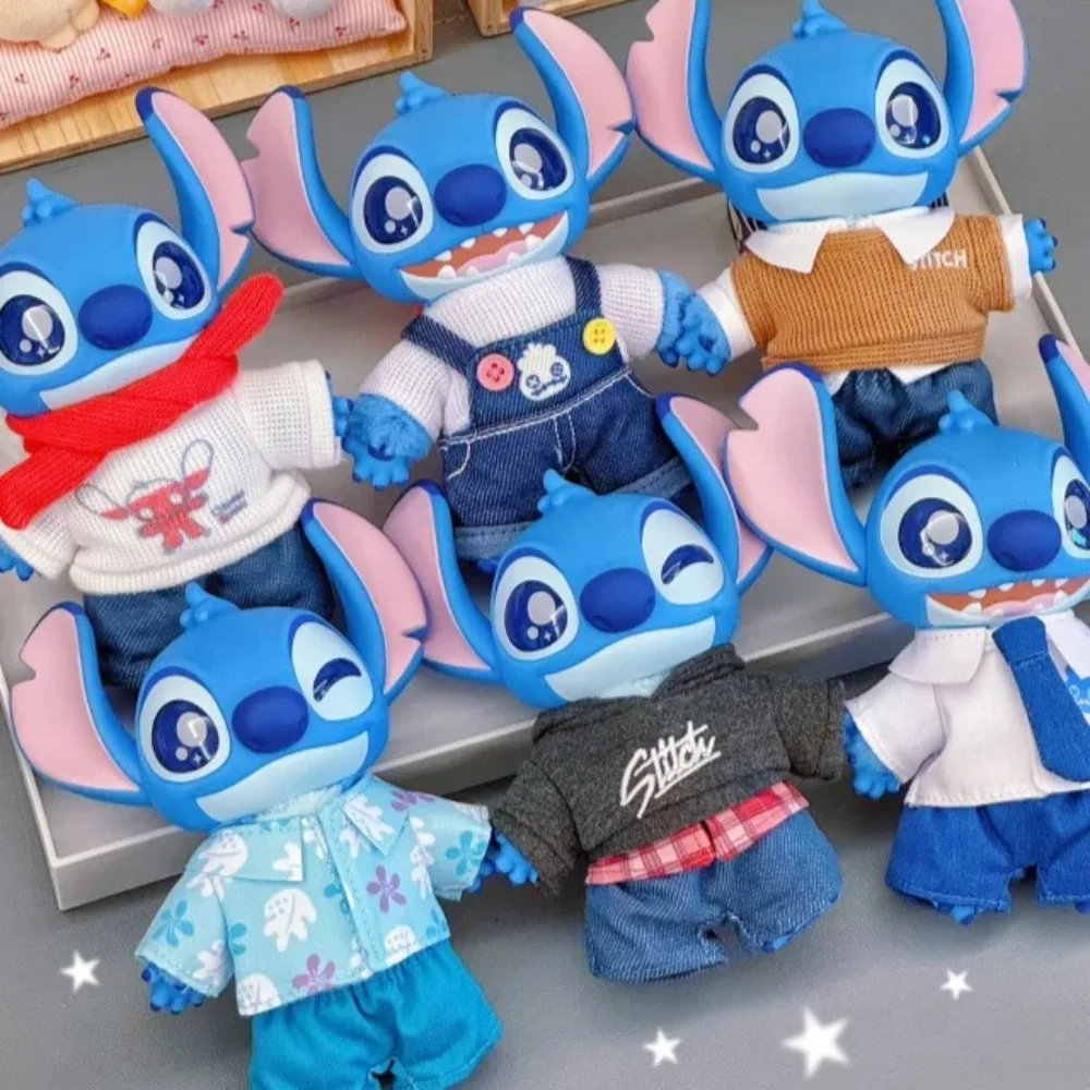 

New Stitch Dress up Show Series Blind Box Cute Vinyl Doll Stitch Anime Figures Mystery Box Trendy Toy Backpack Pendant Keychain