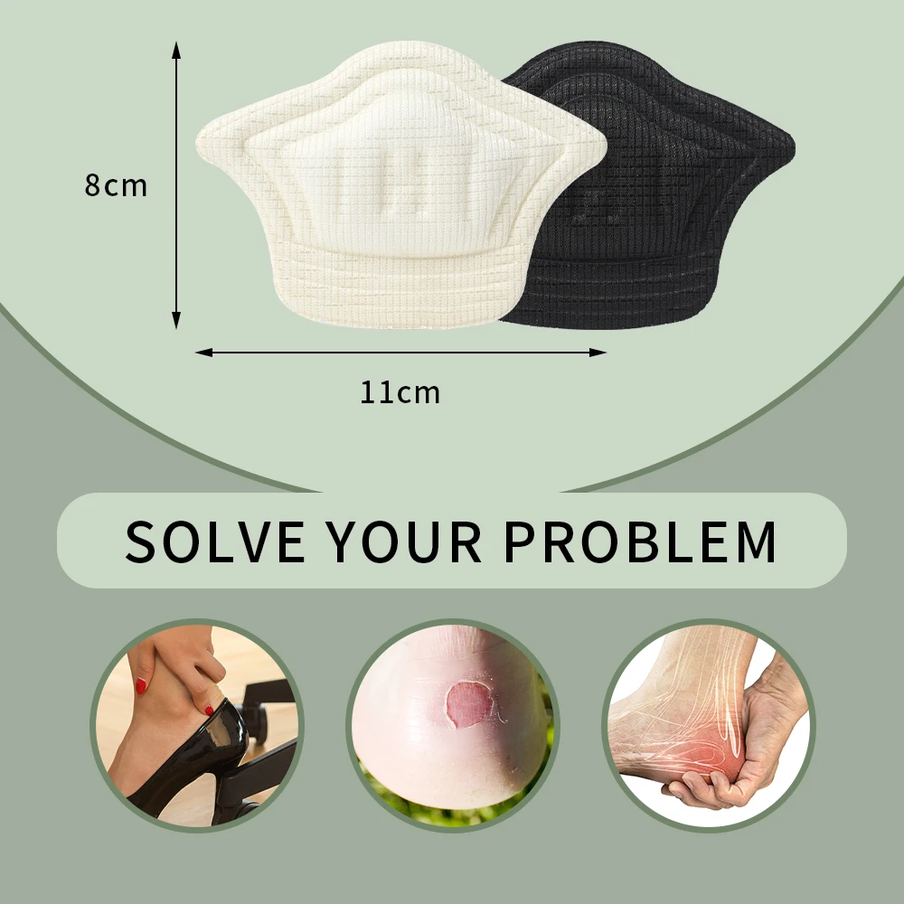 6pcs Insoles Patch Heel Pads สําหรับกีฬารองเท้าปรับขนาด Antiwear ฟุต Pad Cushion ใส่ Insole Heel Protector สติกเกอร์ด้านหลัง