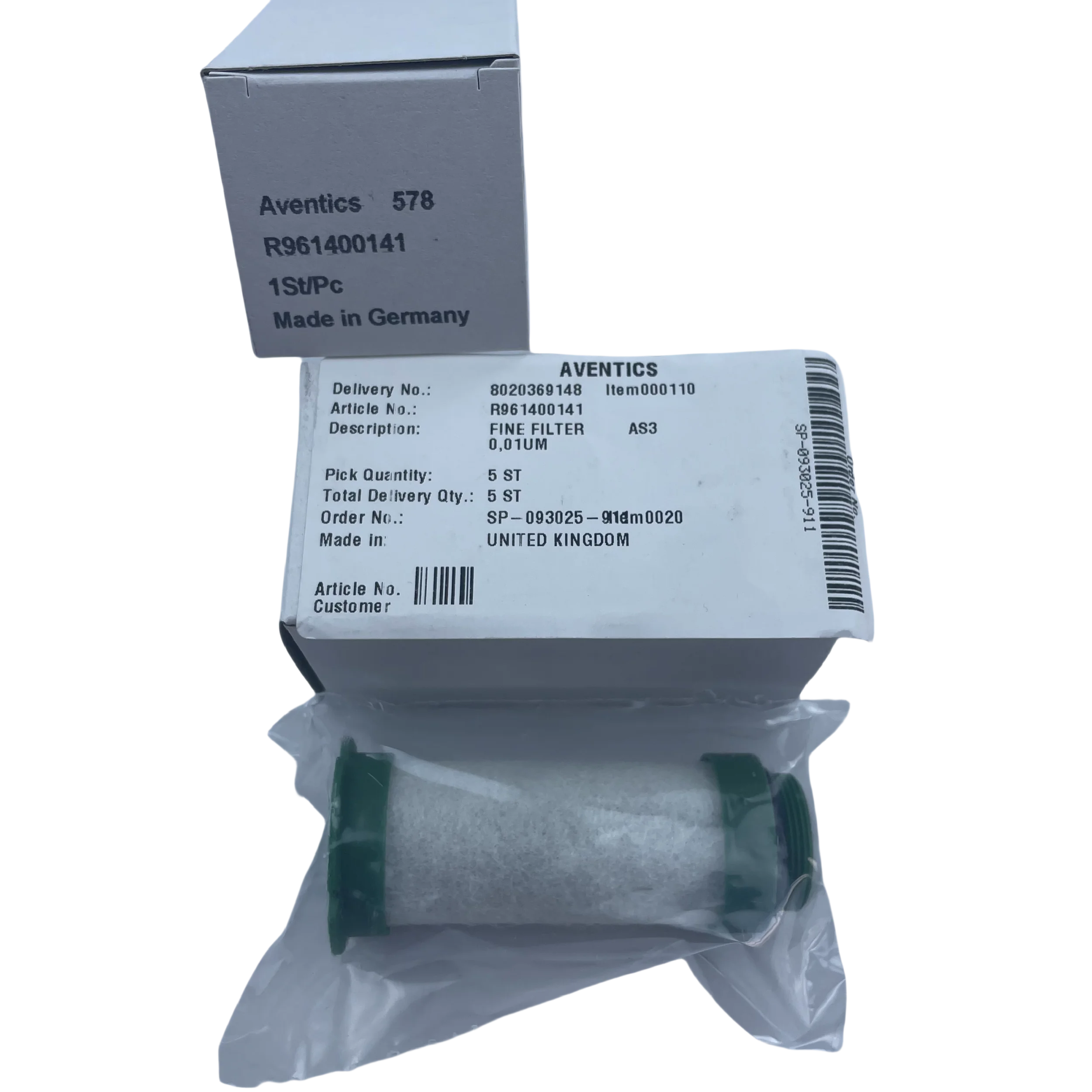 AVENTICS Filter Cartridges: R961400141, 1829207044, R412004434, R961400143