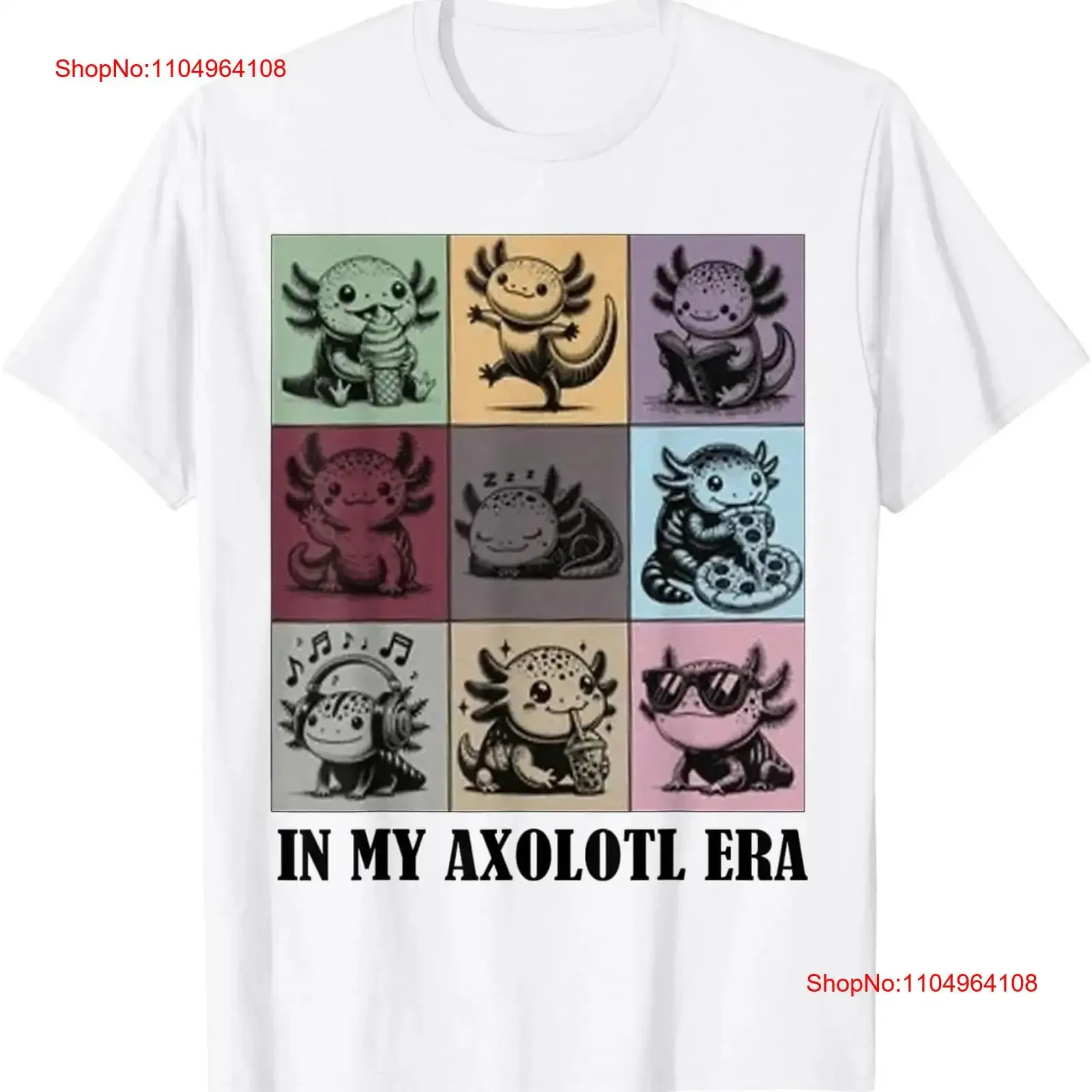 Camiseta divertida con cita de Axolotl en mi era, camiseta suave lavada vintage para uso diario, Unisex, estirada, transpirable