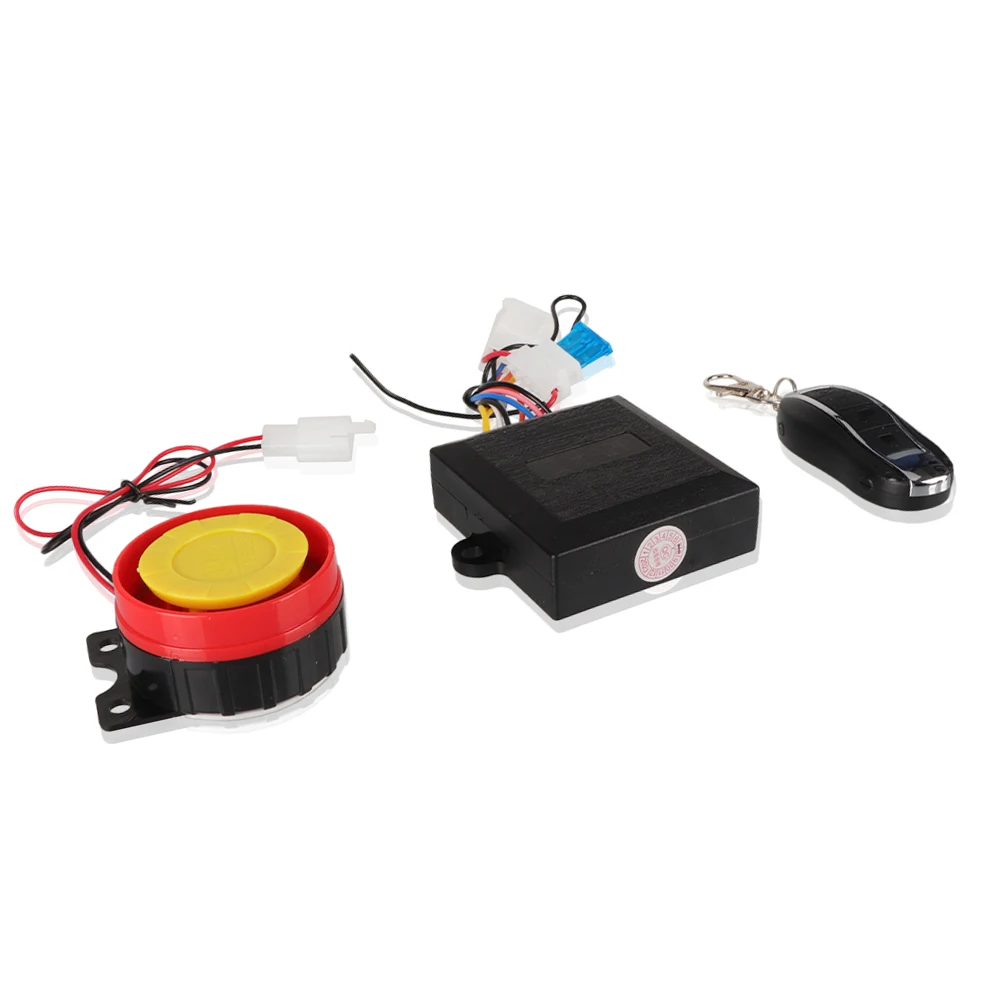 12V Motorcycle Bike Anti-Theft Alarm System Wireless Remote Control Engine Start Stopper Kit