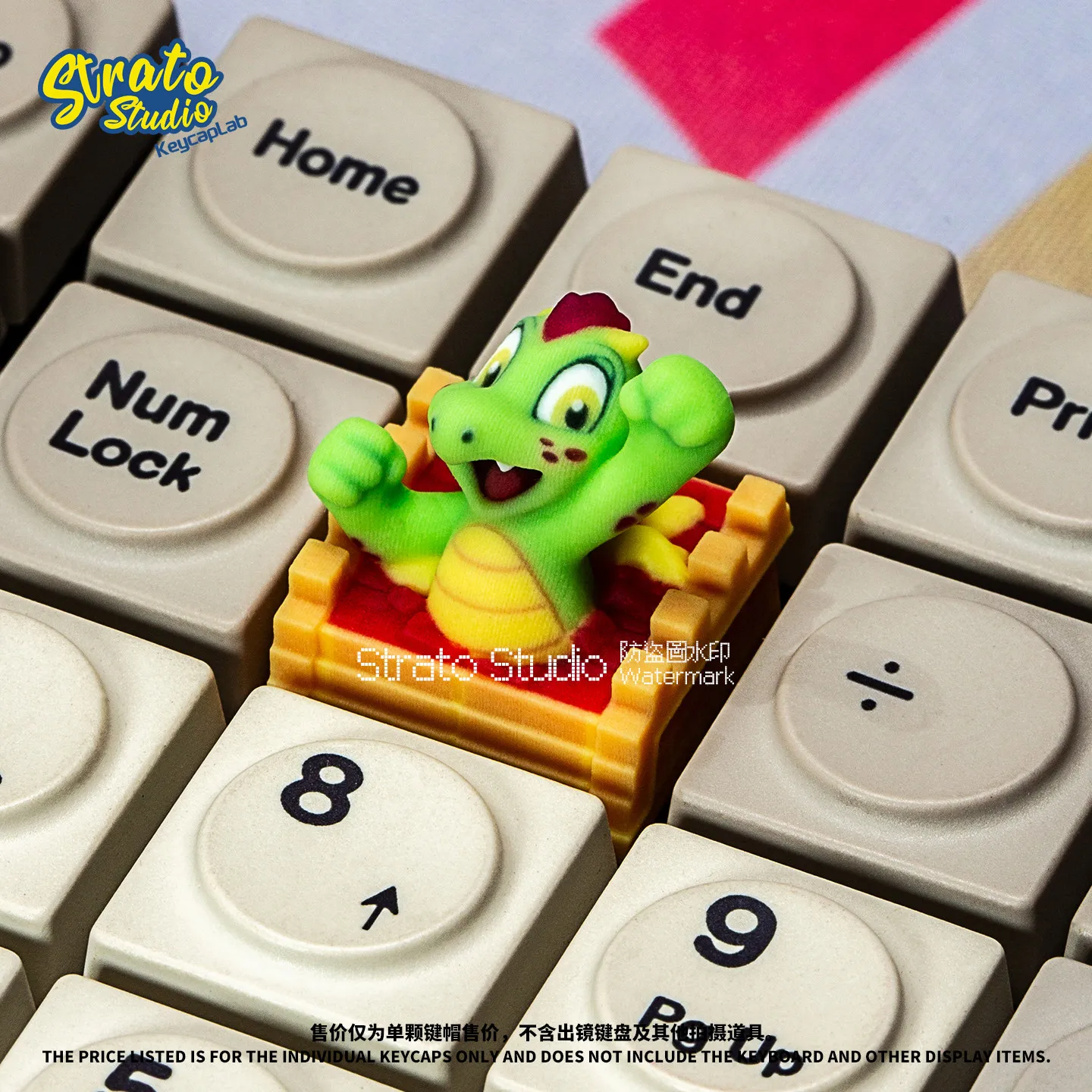 

Strato Studio Cartoon Little Dragon Resin Artisan Single Keycap Nostalgic Childhood TV Club For Mechanical Keyboard Enthusiasts