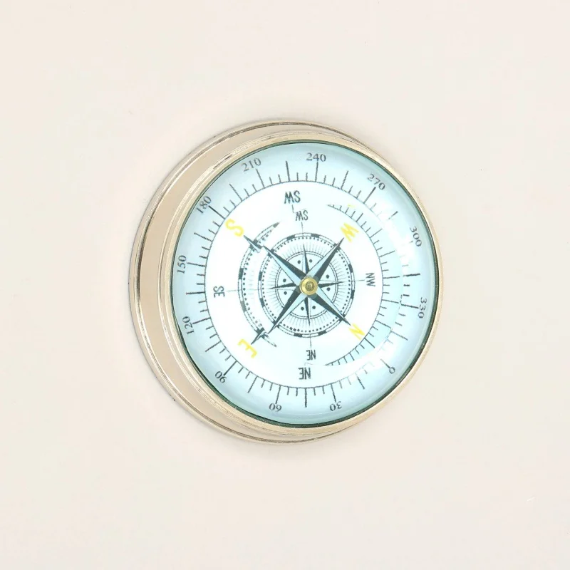 Condensador de alumínio colecionável vintage Campass-Prata