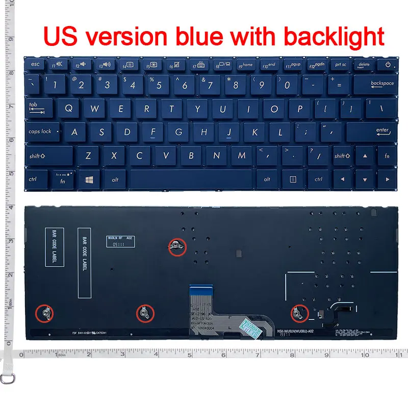 US Keyboard For ASUS ZENBOOK 13 UX333 UX333F UX333FN U3300F UF3300FC English Backlit