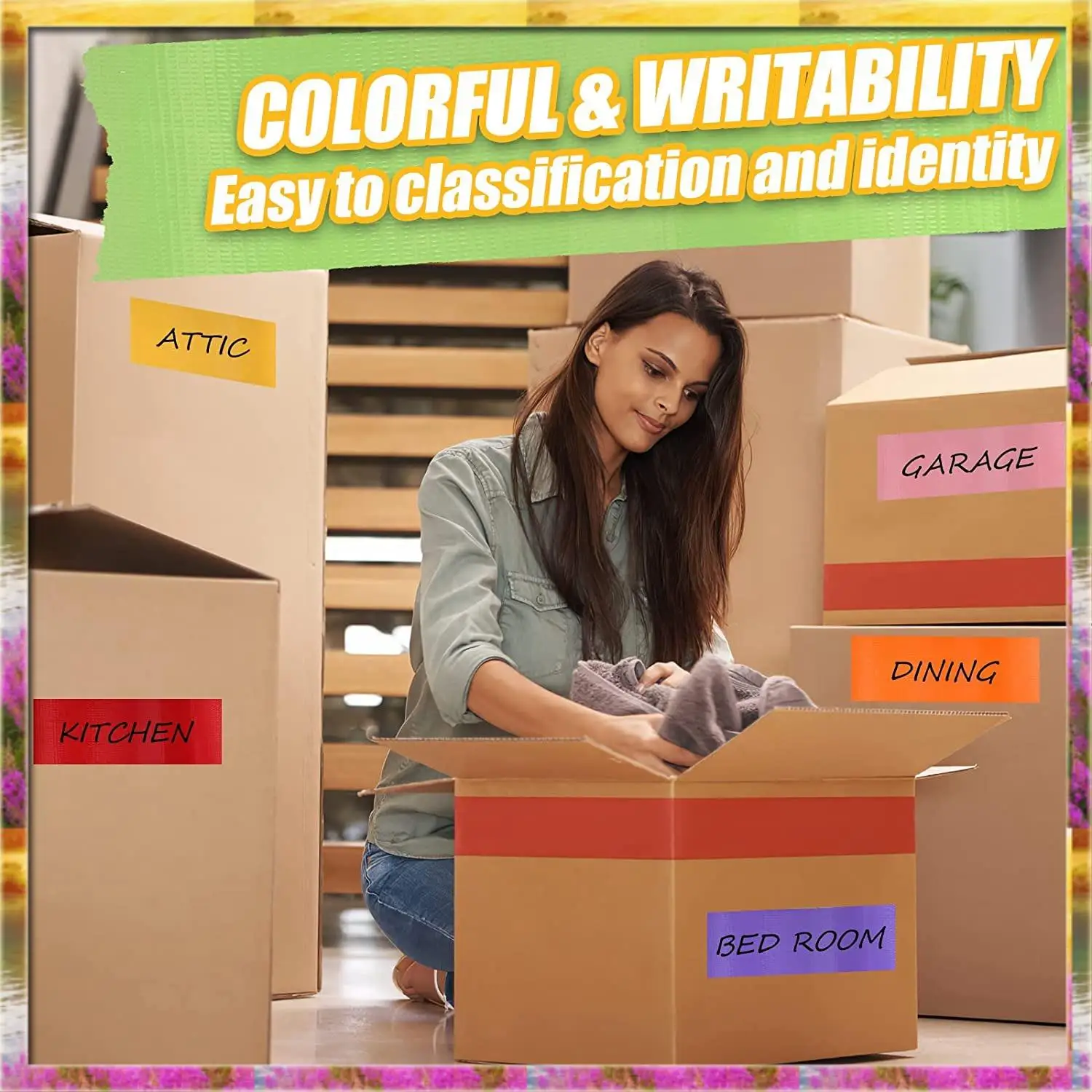 1Set Colored Duct Tape Bulk 12 Assorted Colors Duct Tape 2 Inch X 10 Yards X 12 Rolls Tape Rolls Multicolor【AB07 Price 】