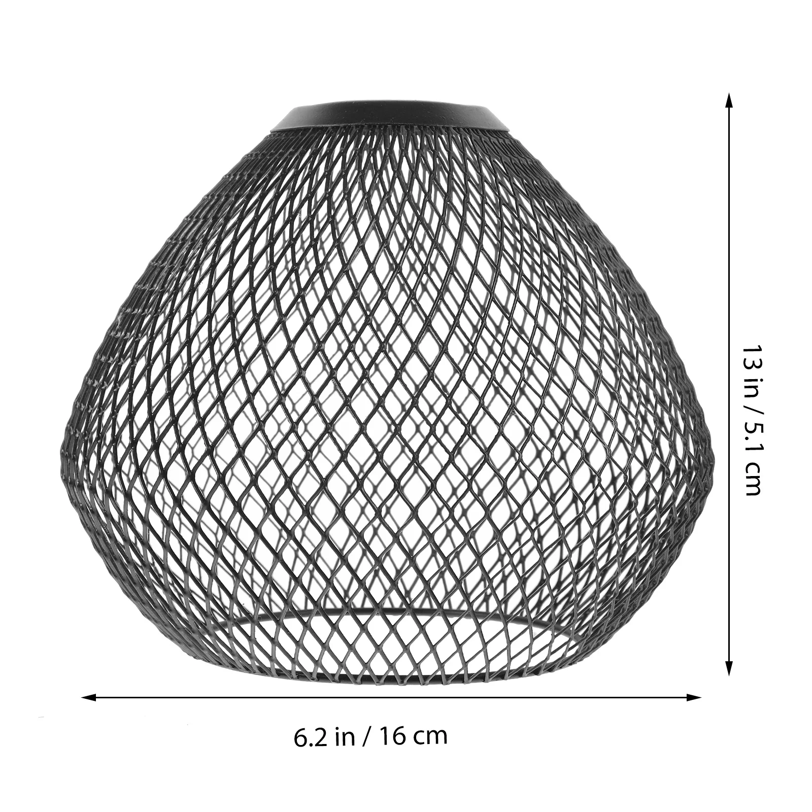 

Stylish Geometric Hollow Out Metal Mesh Lampshade Cage Pendant Light Shade Decorative Vintage Iron Hanging Replacement Cage