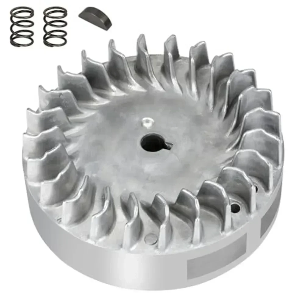

Aluminum Flywheel for 212cc and 224cc Engines Achieve 10krpm Complete Kit for Performance Enhancement in Mini Bikes