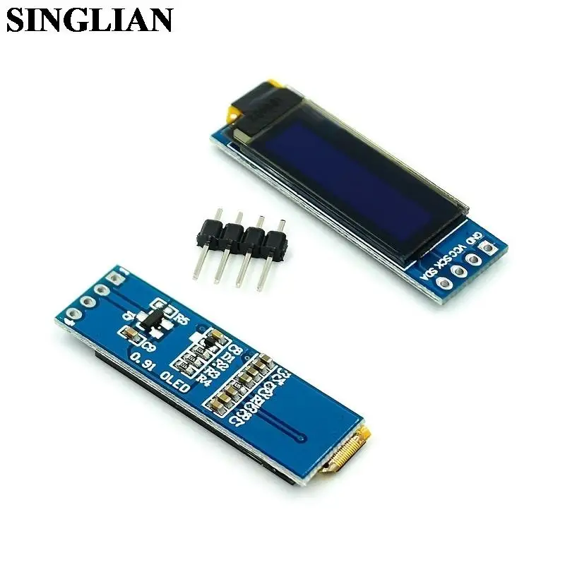 0.91/0.96/1.3/1.54/2.42 Inch IIC Series White/Blue 128X64 OLED LCD Display Module LCD Screen