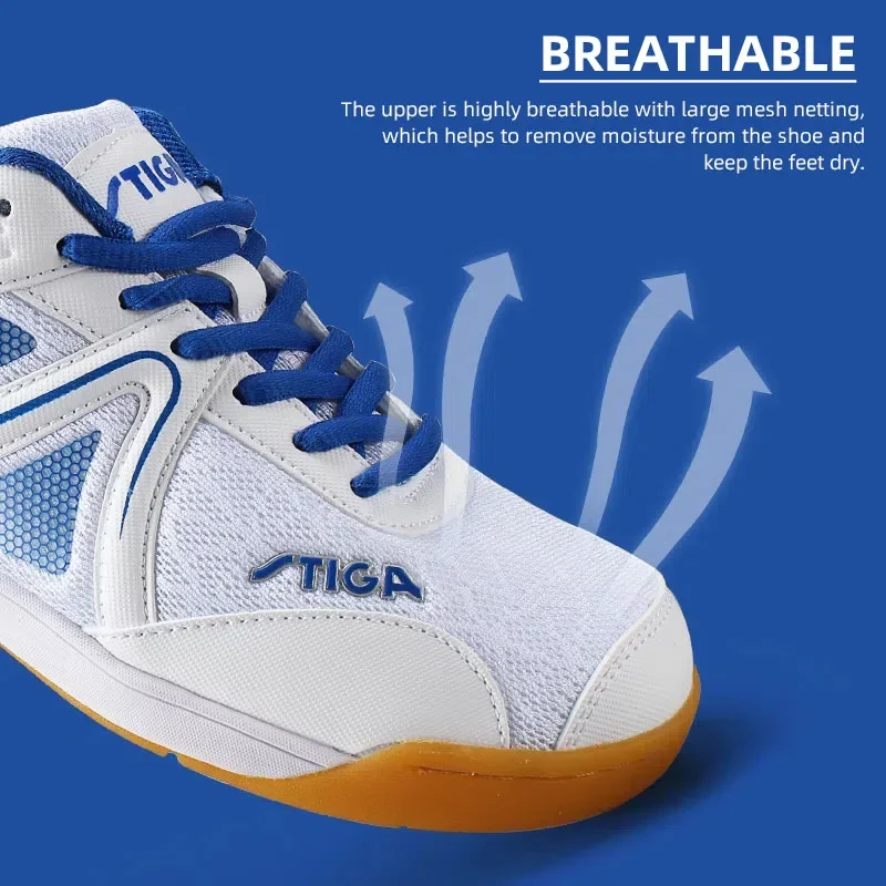 Stiga tênis de mesa original 5521 5522 sapatos esportivos profissionais das mulheres dos homens tênis de treino indoor ping pong sapatos