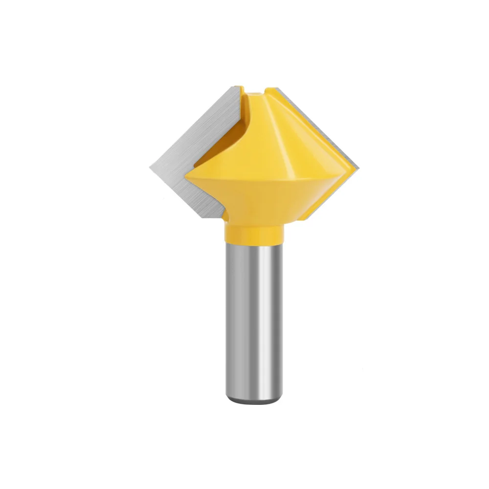 LAVIE 12mm 1/2" Shank Multi-Sided Router Bit,Beak Joint Cutter,8/12/16 Sided Multi-Purpose Tongue Groove Cutter for Woodworking