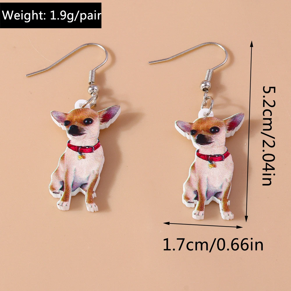 Aihua neue lustige Acryl Tier Ohrringe niedlichen Küken Maus Katze Labrador Hund Kaninchen Kuh Zebra Ohrringe für Frauen Schmuck Geschenke – Detail 19