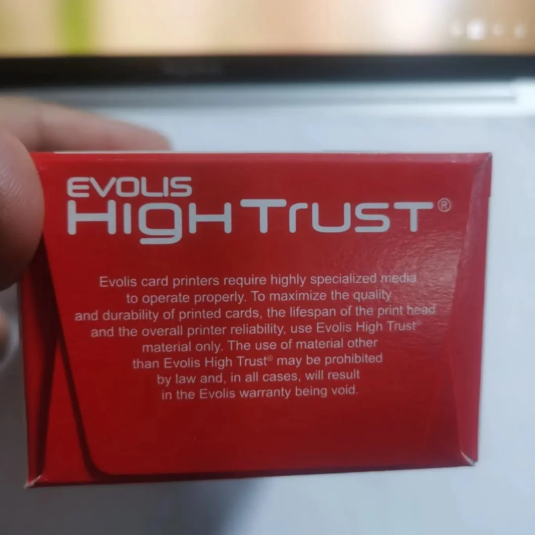 شريط طابعة Evolis الأصلي R3011 YMCKO يستخدم لطابعات بطاقات الهوية Pebble Dualys Securion 200 مطبوعة