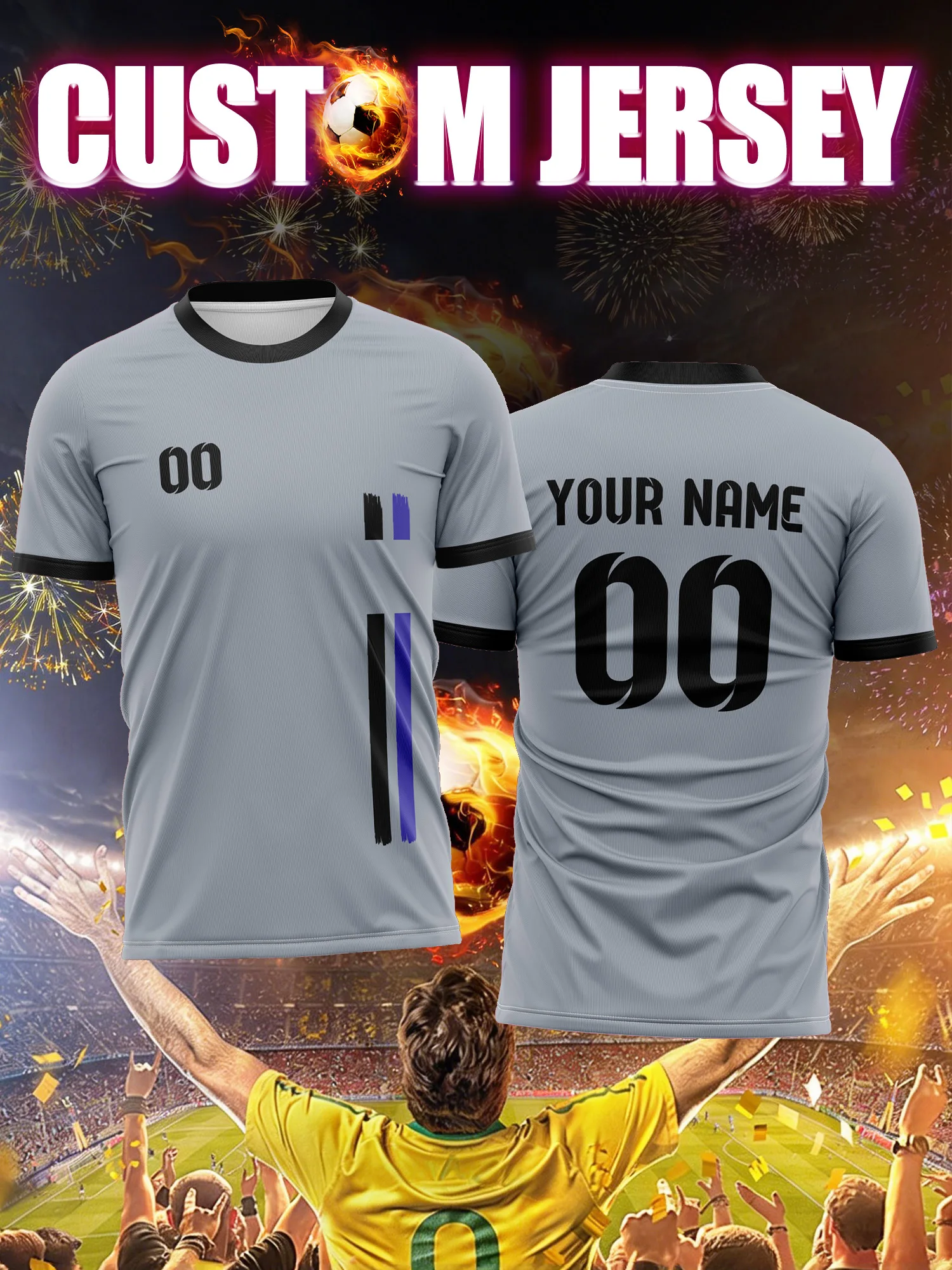 

Футболка для футбола с индивидуальным изображением, номером и именем, футболка с леопардовым принтом, забавная яркая одежда для юных футбольных фанатов