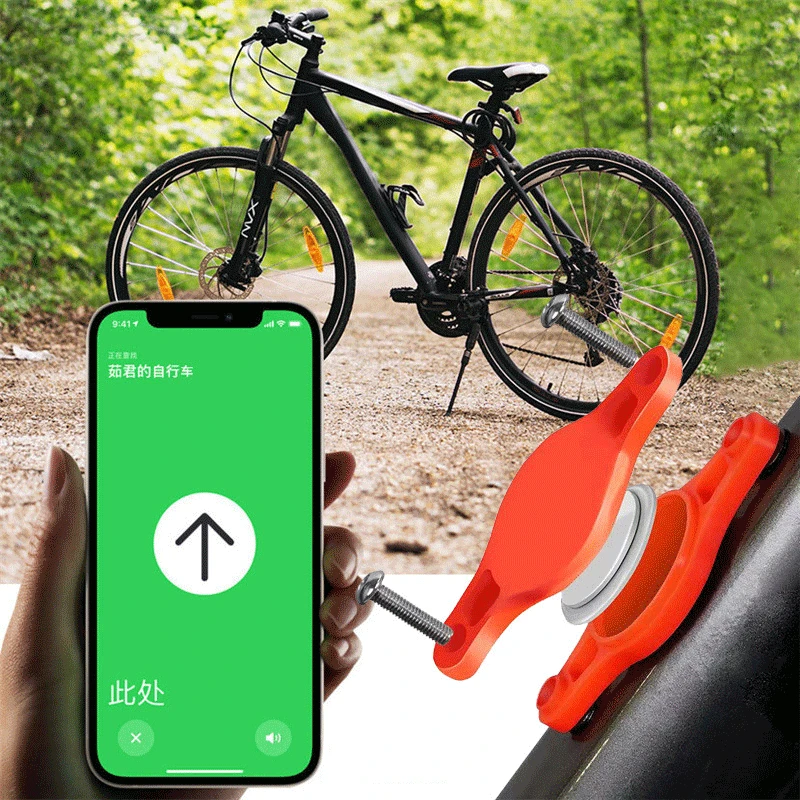 Bicycle GPS Tracker Anti Loss Holder for Airtag Tracker Bike Holder Protection Privacy Tracker Case for Airtags Security