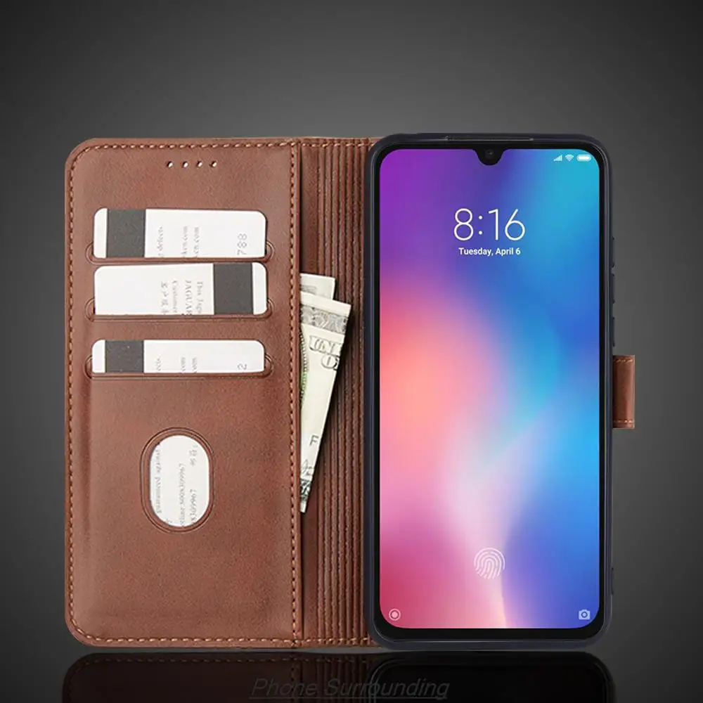 Wallet Flip Cover Leather Case for Xiaomi Mi 9 Lite Mi9 Xiaomi Mi 9 SE 9SE Pu Leather Phone Bags protective Holster Fundas Coque