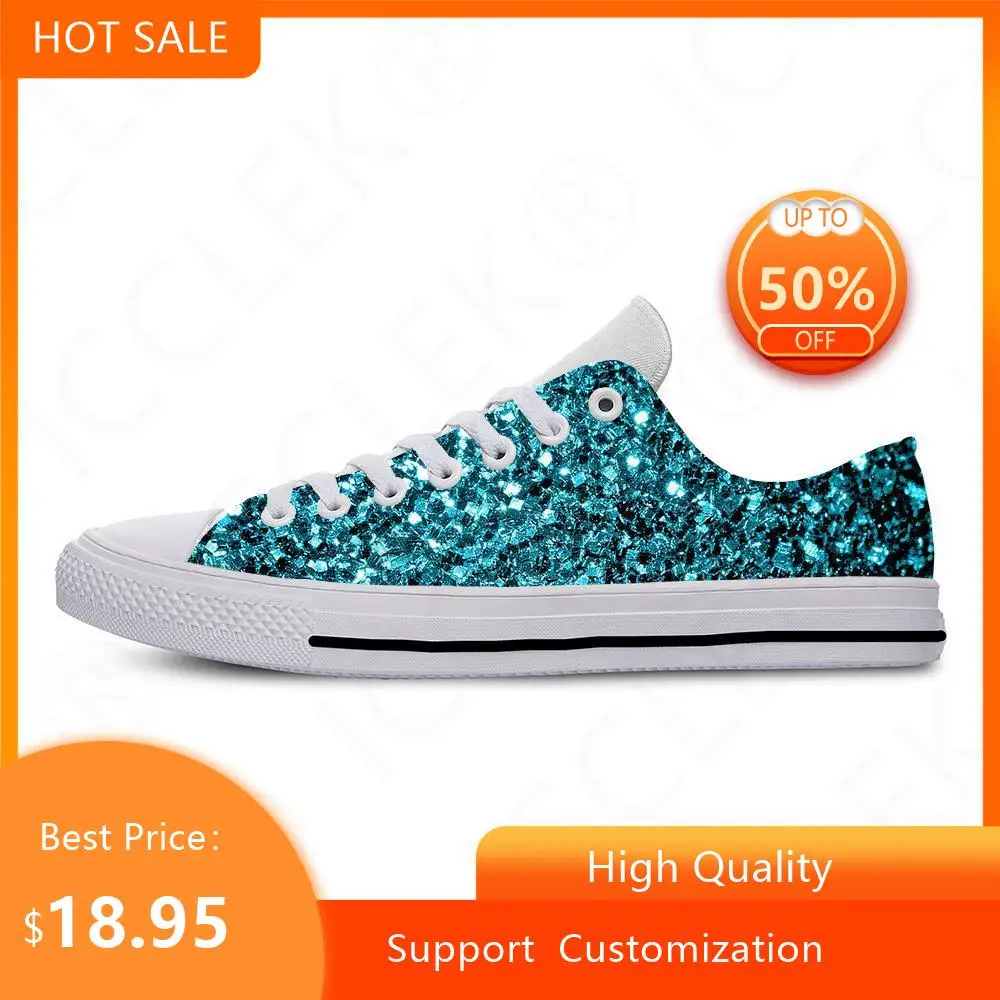 Glitter sparkles quente bonito sapatos casuais leve respirável verão lantejoulas das mulheres dos homens tênis de baixo topo clássico sapato de placa