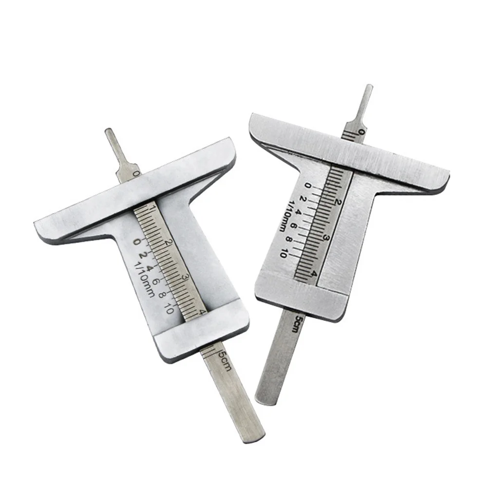 

Tire Tread Depth Gauge 0-50Mm Stainless Steel Shockproof Wear Resistant Metal Probe Durable Measurement Tool For Car