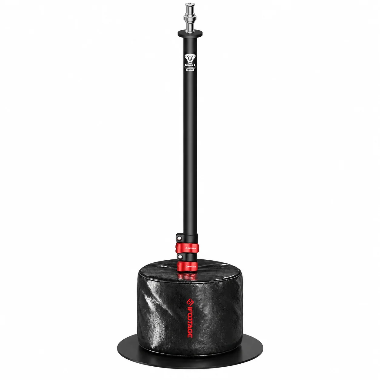 IFOOTAGE Round Base Monopod RB-A300-WB Footprint Monopod with Water Bag Stability for LED Video Light,Softbox,Webcam,Projector