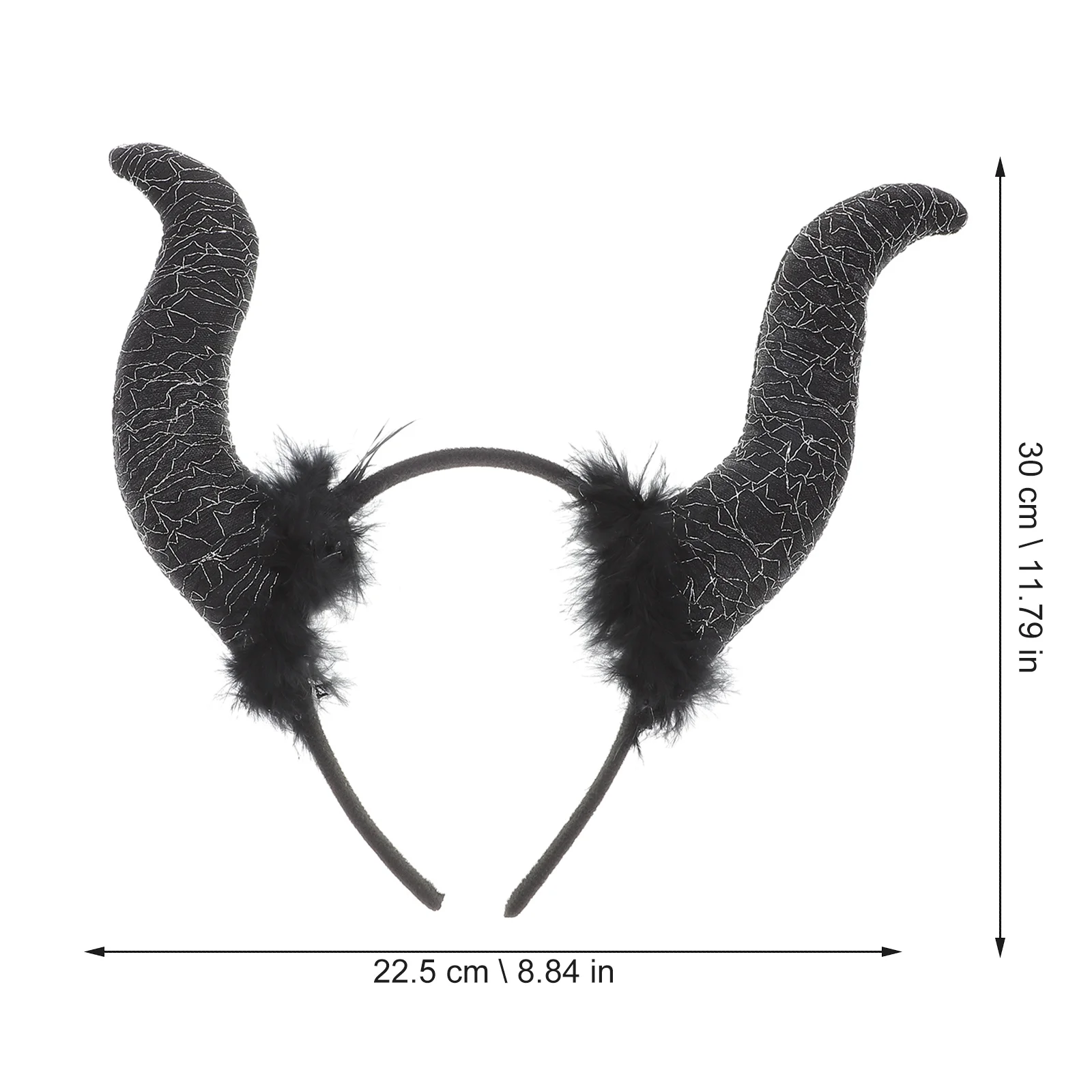 عصابة رأس للهالوين مع تصميم قرون الشيطان، إكسسوار أزياء تنكرية لافتة للنظر، أطواق شعر للحفلات للبالغين والأطفال #5
