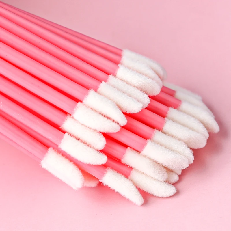 50/1000 pièces applicateur de brillant à lèvres baguette vente en gros pinceaux à lèvres applicateurs cils brosse rouge à lèvres brosse maquillage beauté Supplie outil