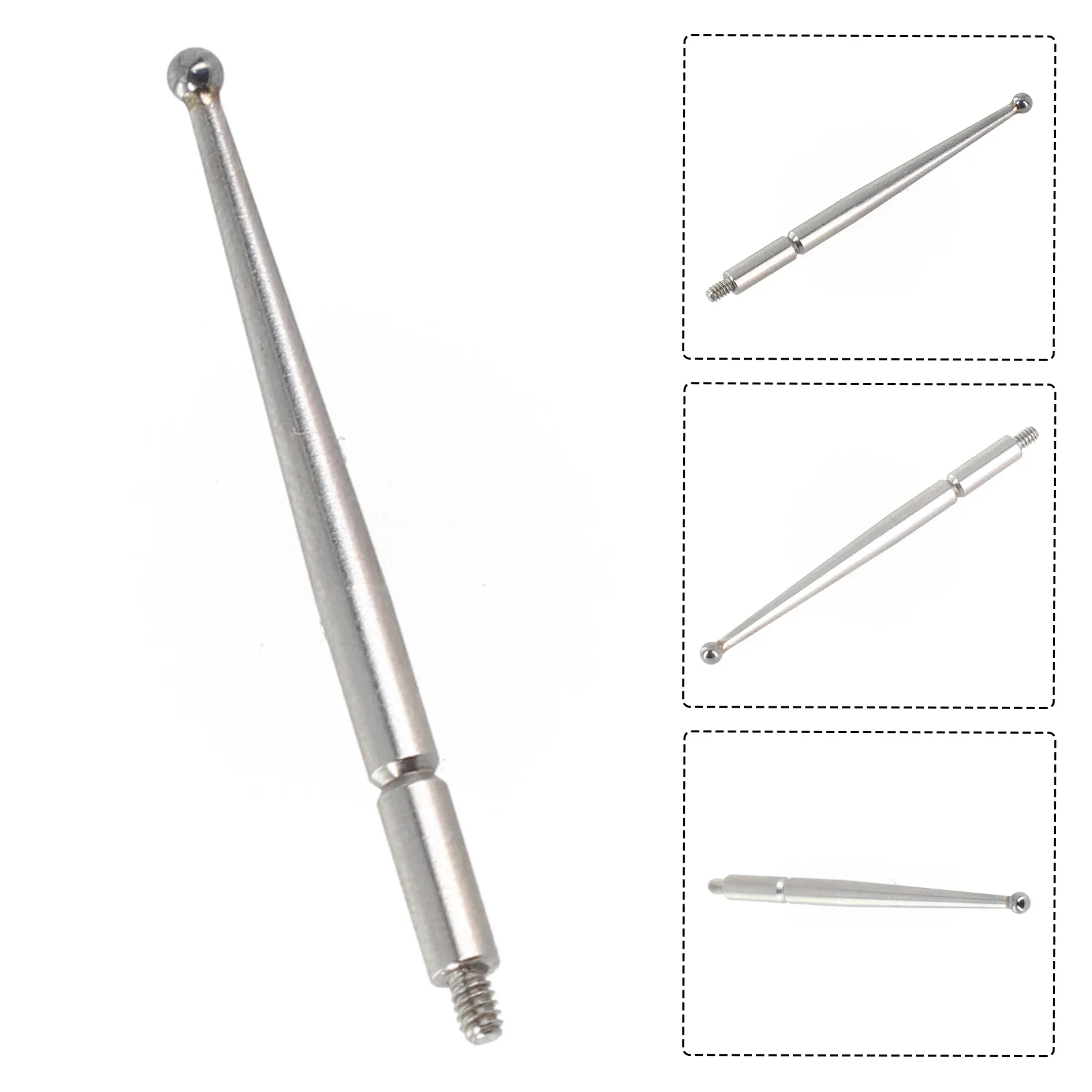 Contact Points For Dial Test Indicator 2mm Carbide Ball M1 6 Thread Shank 36 8mm Length For Enhanced Measurement Accuracy