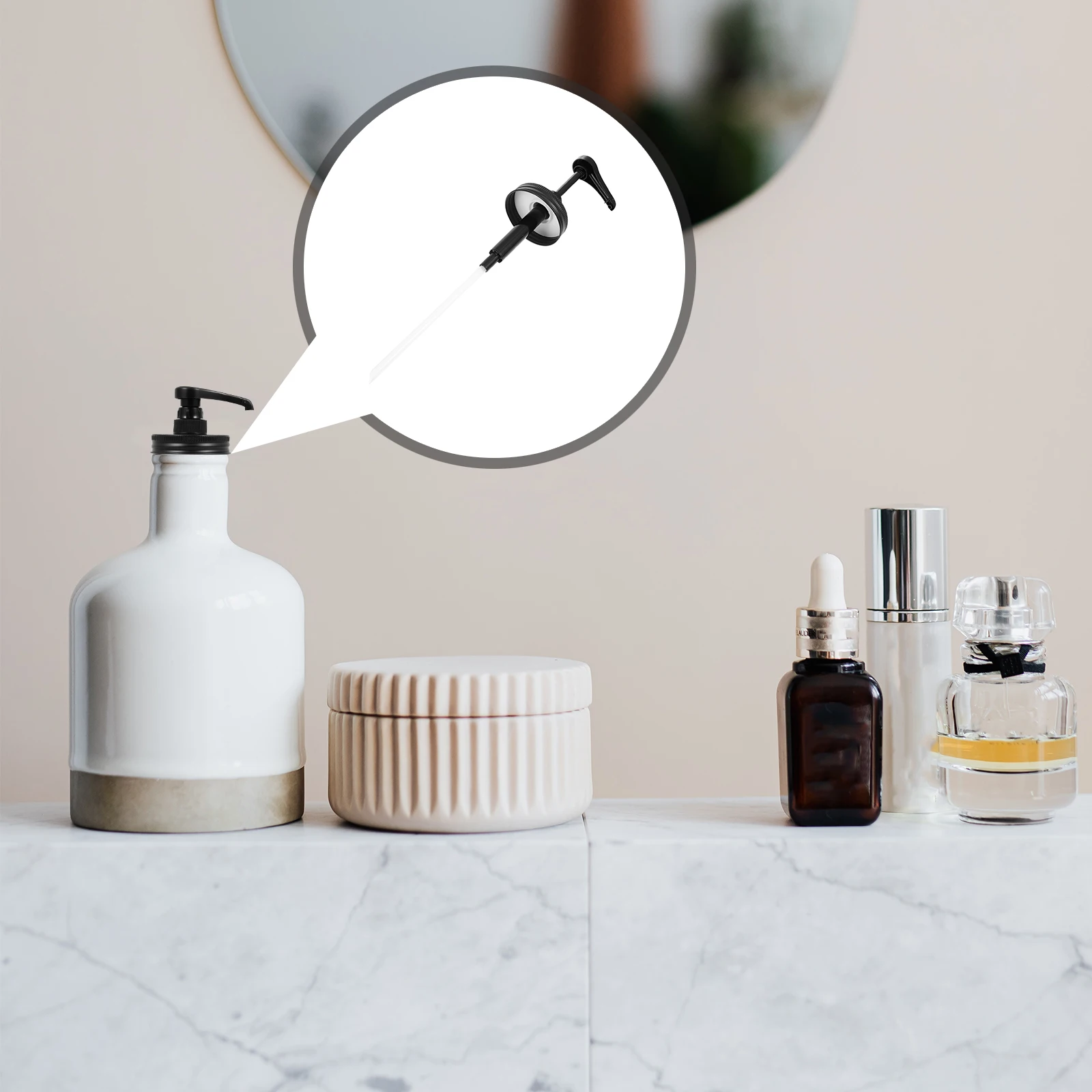 

Syrup Pump Dispenser Stainless Steel Plastic Kitchen Bottle Head Travel Restaurant Honey Pot Pump Quantitative Easy Use