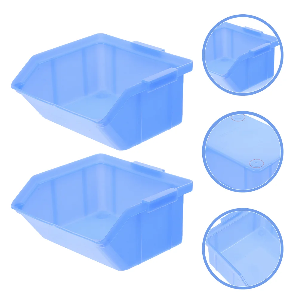 4 Pcs Tool Box Boxes Storage Bins Drawers Component Plastic Snack Warehouse Supplies