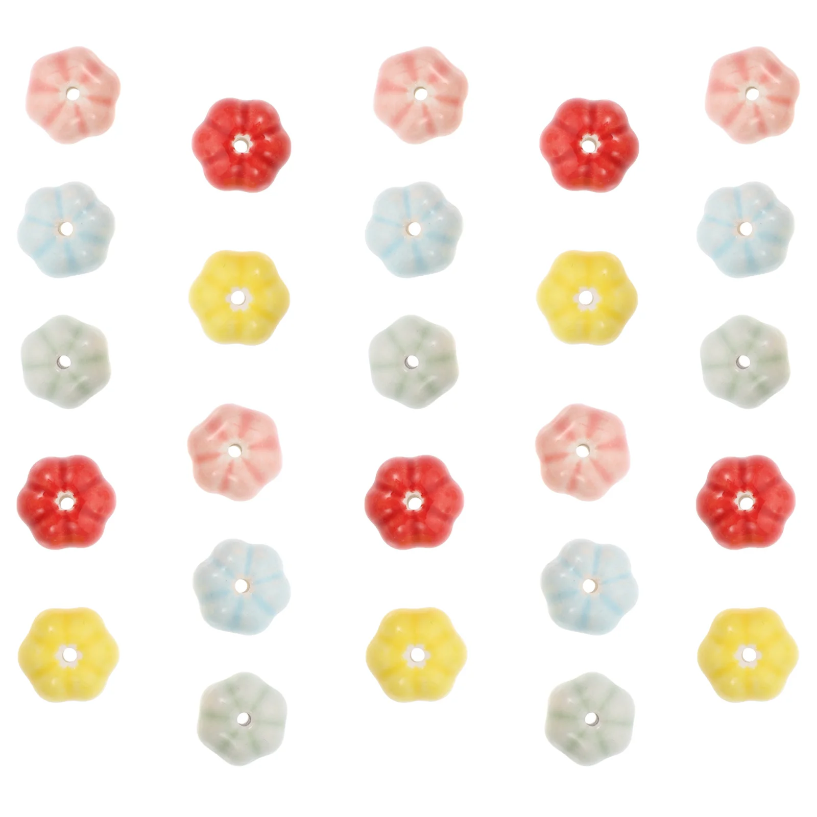 40 قطعة حبات اليقطين السيراميك الملونة Diy بها بنفسك صنع المجوهرات النتائج للأساور والقلائد لوازم الحرفية ديكور هدايا الهالوين #1