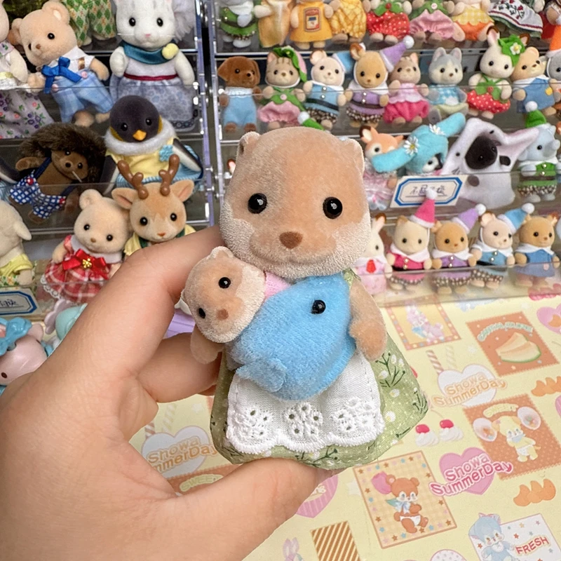 Sylvanian Families Kitchen Set Kids Toys for Girls Ternurines Figures Calico Critters Cute Children Anime Medium-sized Doll 3