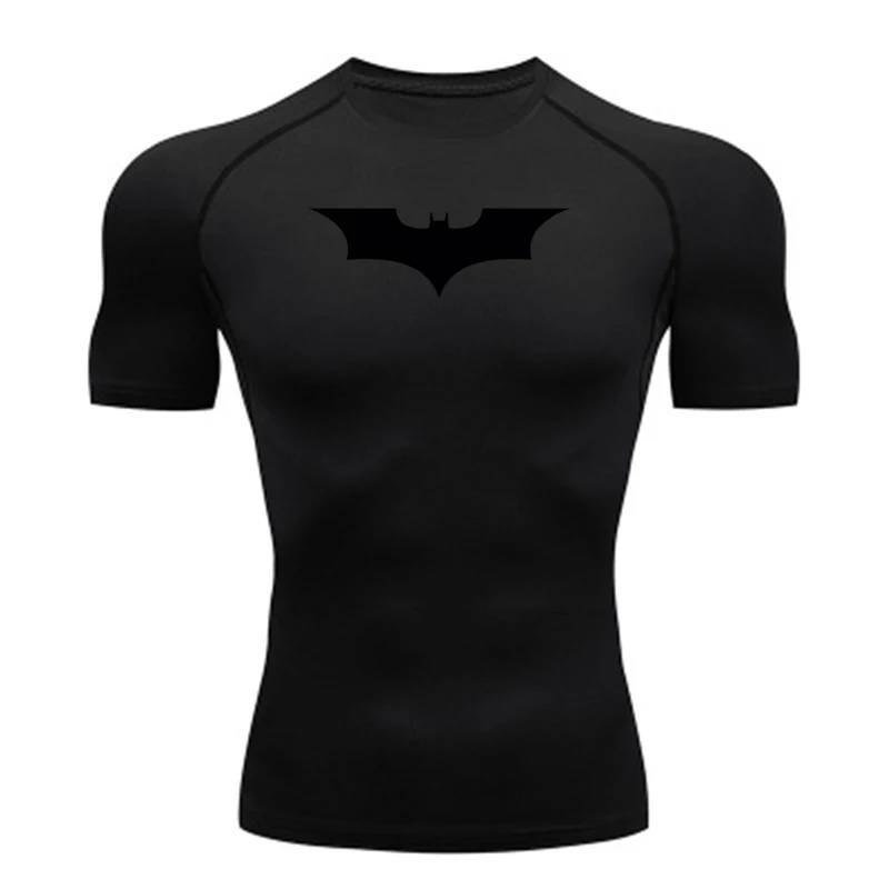 Quick Dry Fit Shirts for Men Gym Athletic Running Workout Bodybuilding Tshirts Short Sleeve Fitness Tee Sweat Shirts