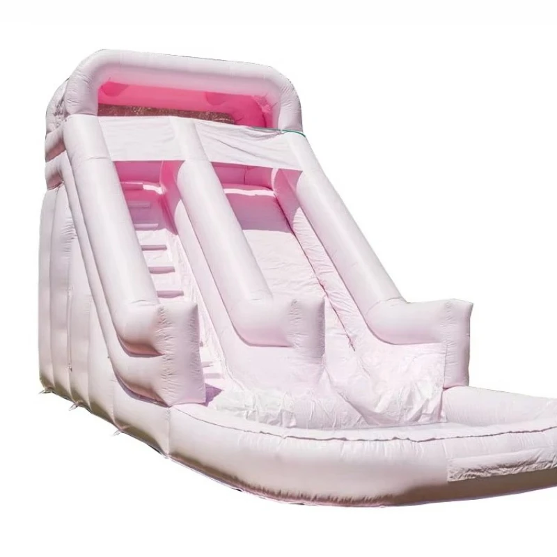 

Outdoor Backyard Giant 26ft pink Commercial Inflatable Water Slide for Adult Kids Inflatable Bouncer with Water Slide Pool