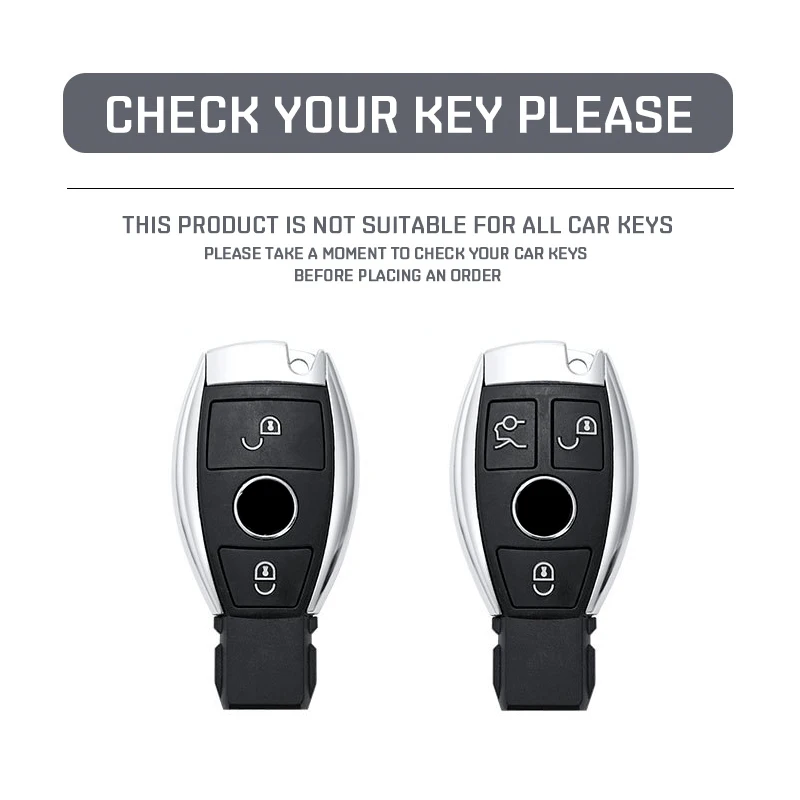 2 3 Buttons Car Key Cover Case Fob For Mercedes Benz A B C E Class GLS GLA GLK GLC W204 W205 W212 W463 W176 CLS CLA Accessories