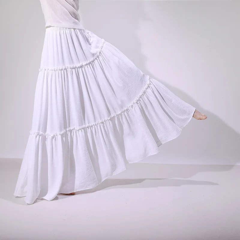 

2025 женские белые длинные юбки с высокой талией, хорошее качество, женские летние макси-юбки в стиле бохо, брендовая уличная одежда Faldas Femme