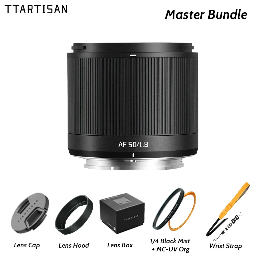 TTArtisan 50mm F1.8 NEO Vollformat Autofokus AF Objektiv für Spiegellose Kameras Sony E FE Nikon Z Leica Sigma Lumix L-Mount A7C A7R Z6 Z7