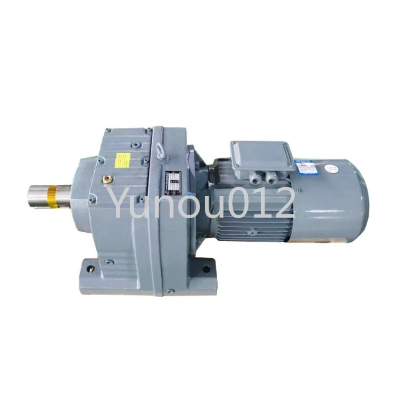 Helical gear coaxial electric motor speed reducer for agitator