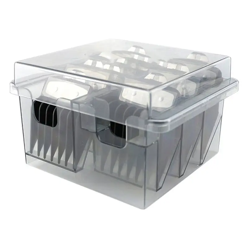 A94E-3X Grid Base Storage Box For 8Pcs Hair Clipper Trimmer Limit Comb Guide Comb Barber Tool For Wahl Guide Combs