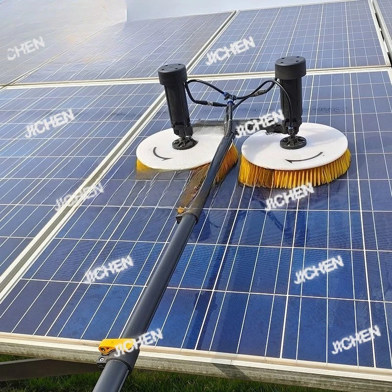 

ZQA Electric Water Fed Brush Double Head Cleaning Kits For Solar Panel Brush PV Robot