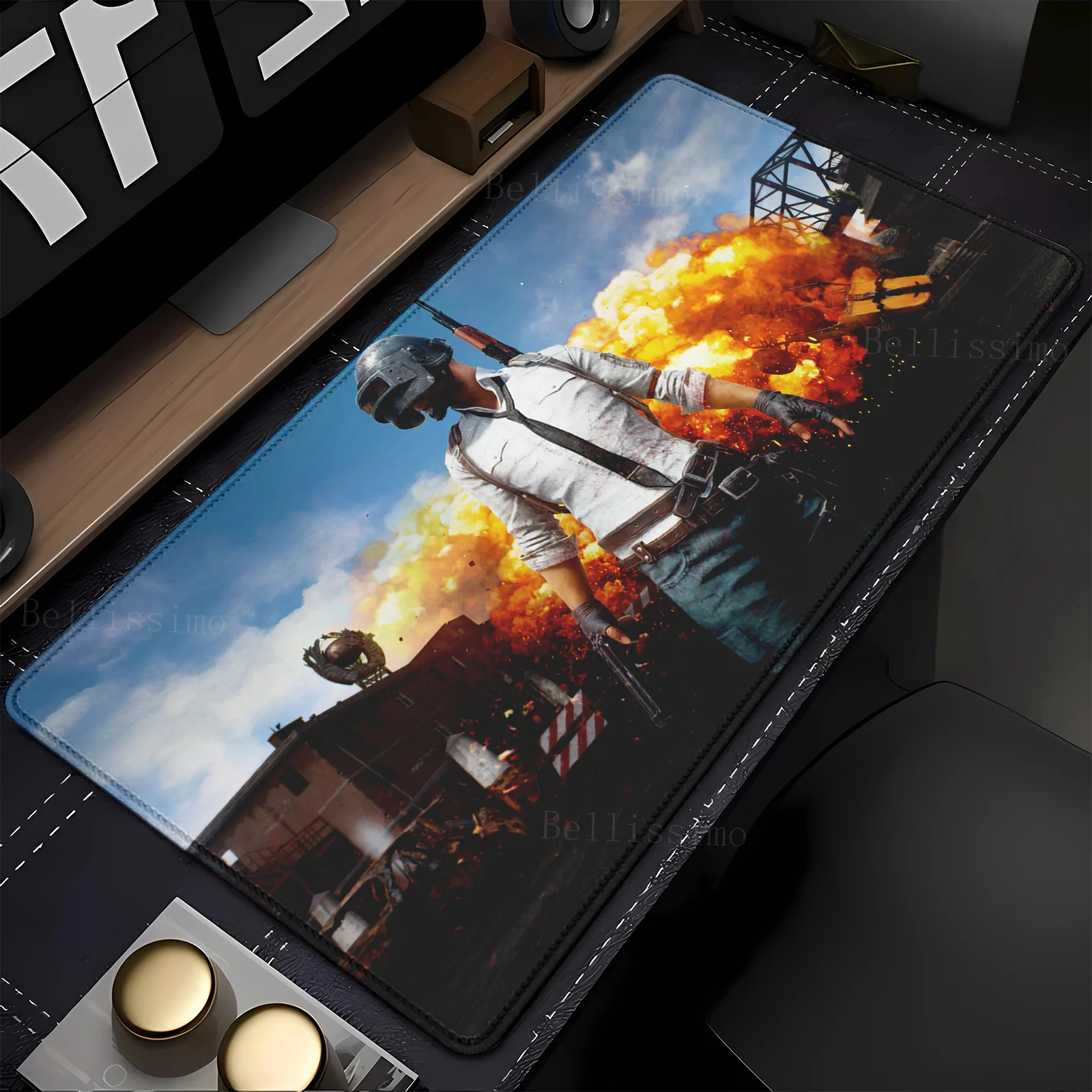 

Pubg Battlegrounds teclado mouse pad Cartoon Lockedge Large Gaming Pad Computer Gamer Keyboard Mouse Desk Mat offices Mousepad