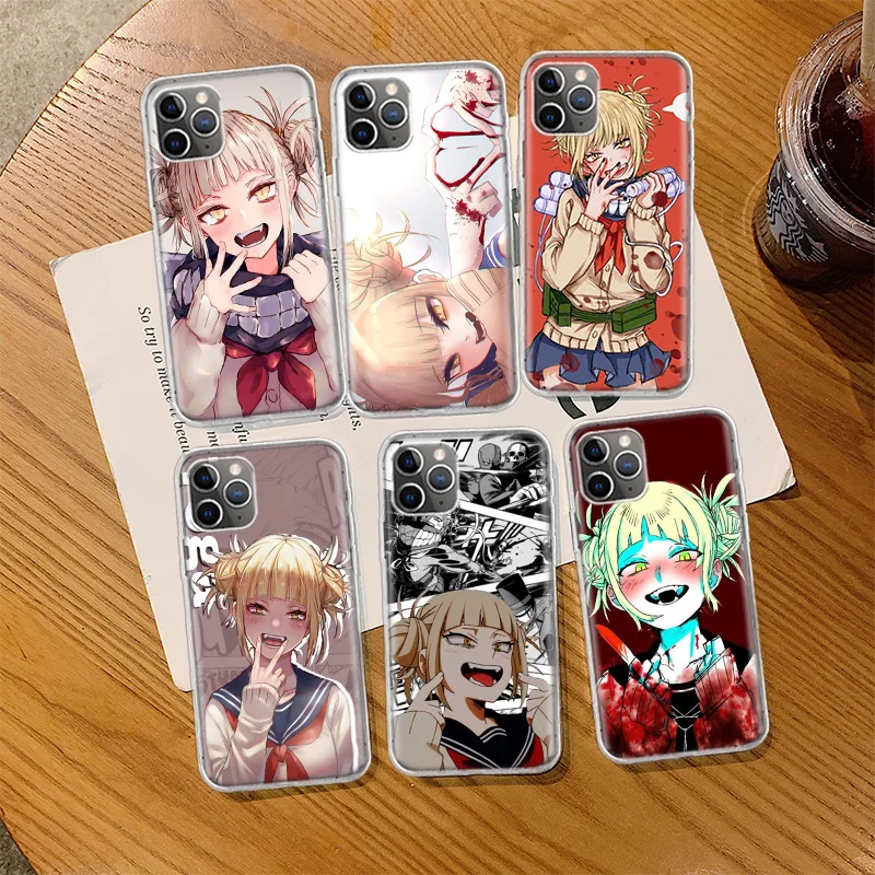 Toga Himiko Phone Case For Iphone 14 13 15 Pro Max Apple 11 12 Mini X XS XR 16 Plus 6 6S 5 5S Clear Cover Shell Coque S