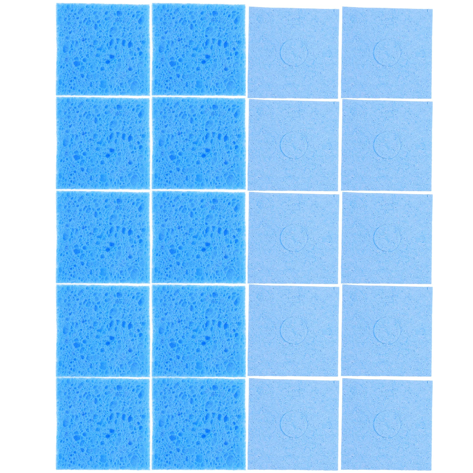 

20pcs Soldering Iron Durable Replacement Blocks For Solder Tip Cleaning Efficient Welding Accessory Round Square Shapes