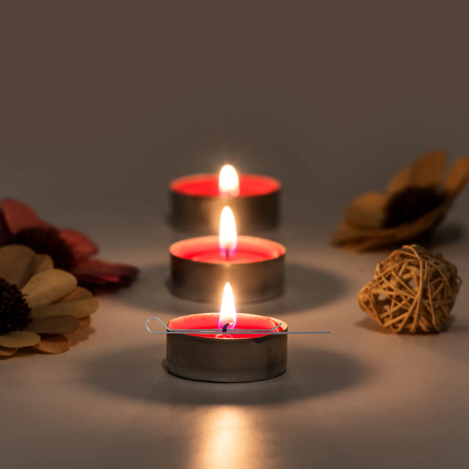 

Metal Wick Holder for Oil Lamps 20 Piece Carbon Steel Wick Centering Device Fixing Tool Small Wick Setter Accessories