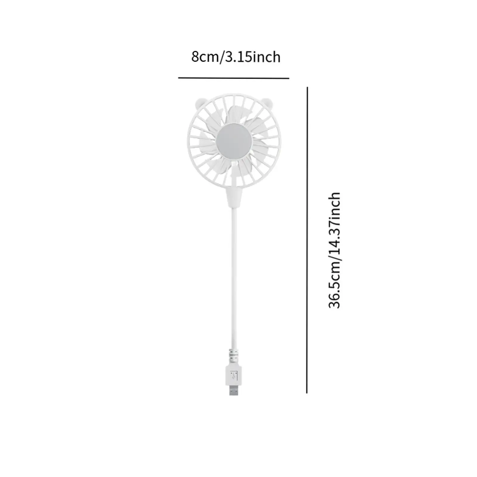 Небольшой персональный USB-вентилятор, многофункциональный карманный вентилятор Plug and Play, гибкая шея для настольных компьютеров или ноутбуков, легкий аксессуар