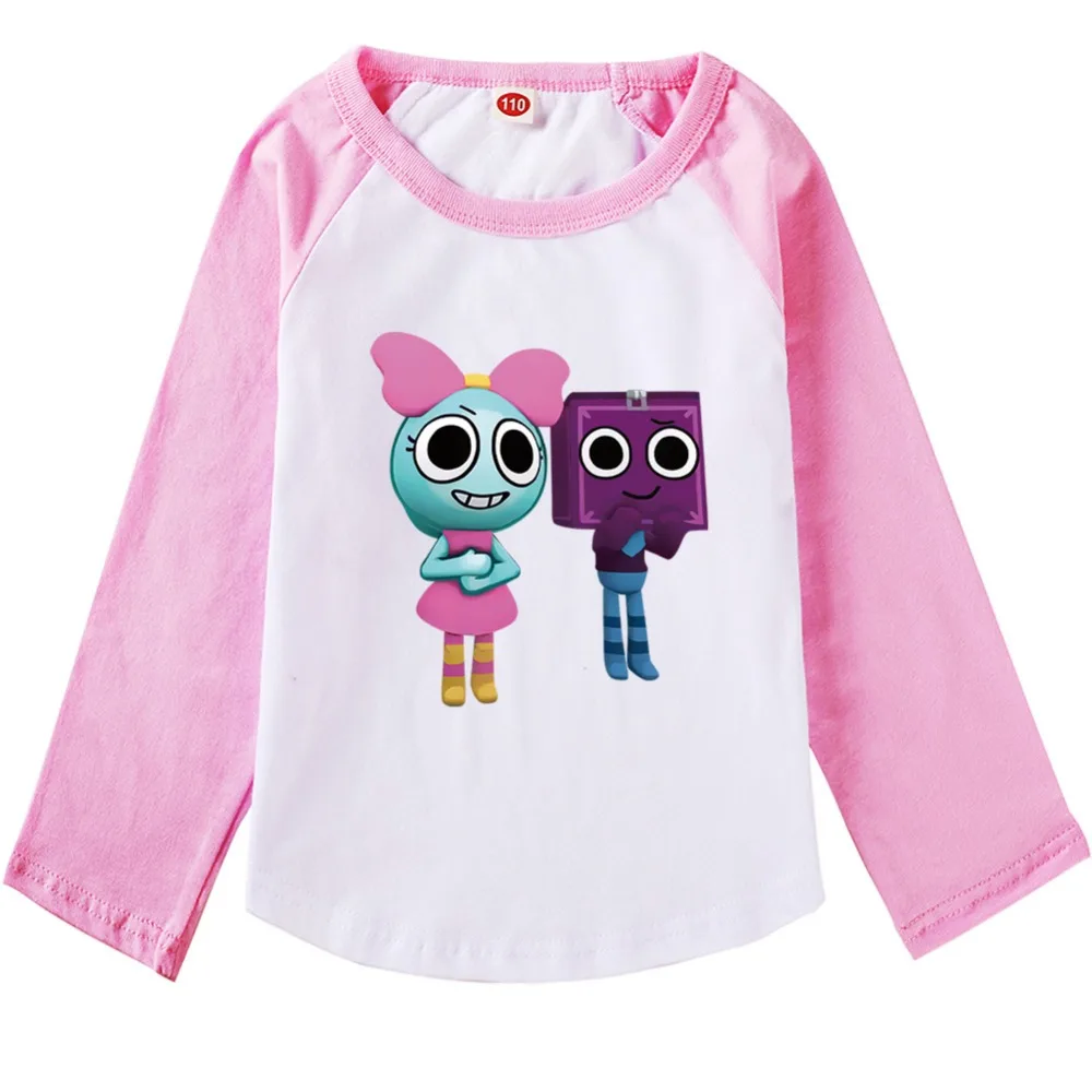 Dandys World TShirt Kids Cartoon Dandy's World Clothes Baby Girls Long Sleeve Tops Toddler Boys Casual T-shirt Children Clothing