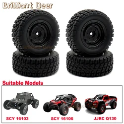 12mm Hex SCY 16103 Pro 6035 RC Tires Wheels Upgrade Parts for 1/16 16101, 16102, 16106, JJRC Q130 Off Road Car