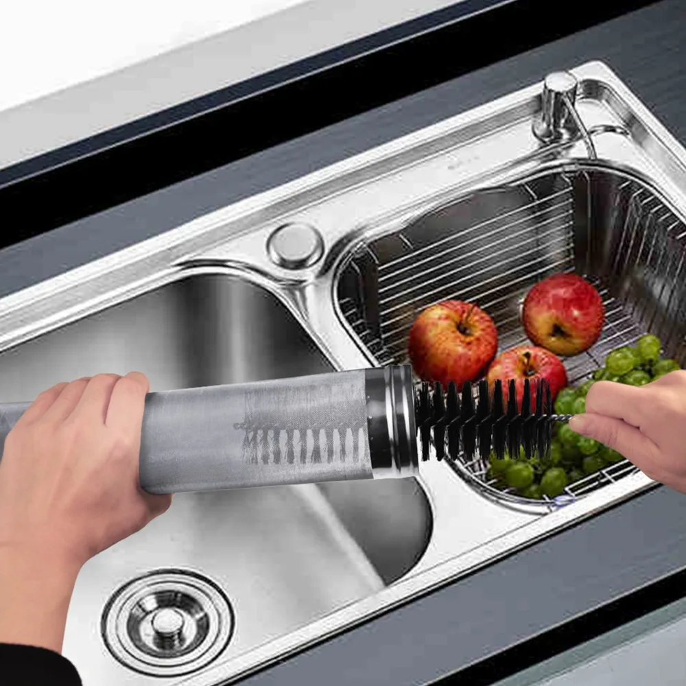 304 Stainless Steel Beer Brewing Filter 300 Micron Mesh Cleaning Brush Included Mesh Filter Cartridge Silver Dry Hopper Filter
