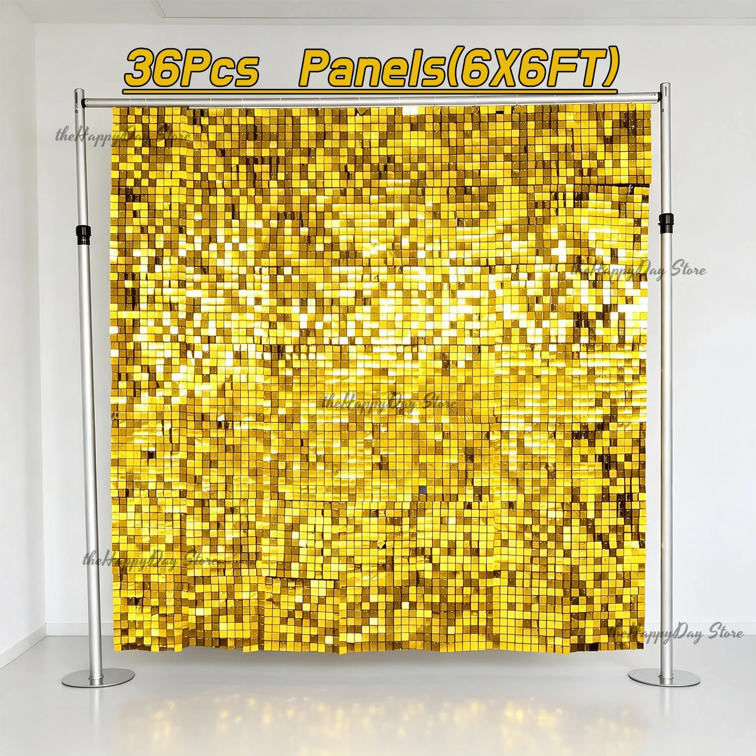 18-3Pcs Shimmer Wall Backdrop - Sequin Fabric Panel ulasan dan harga