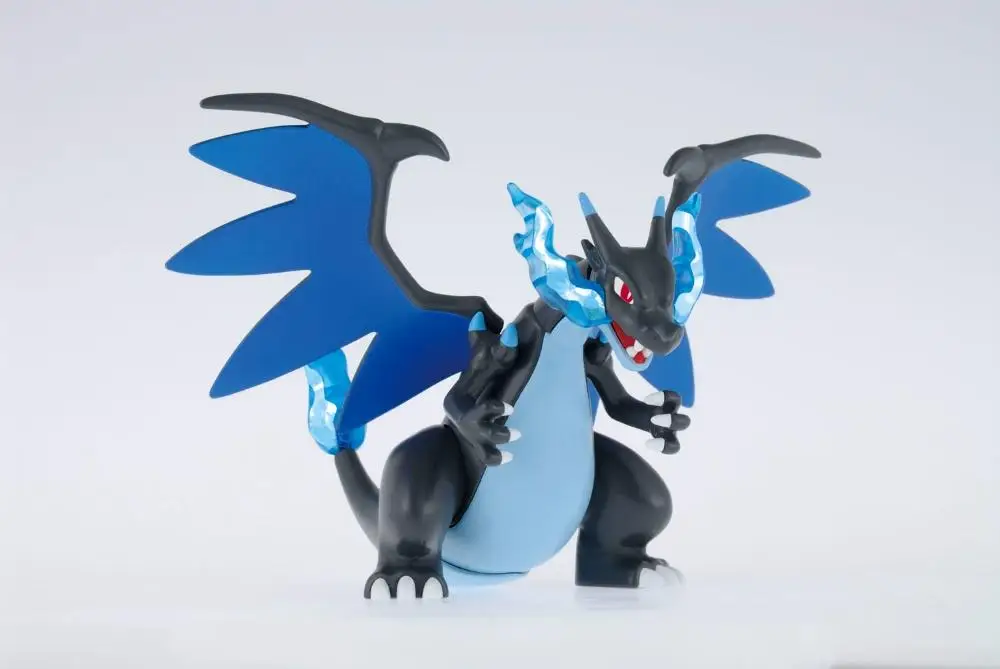 Bandai Original Pokemon Mega Charizard X​​ Anime Action Figure Assembly Model Toys Collectible Model Ornaments Gift for Children