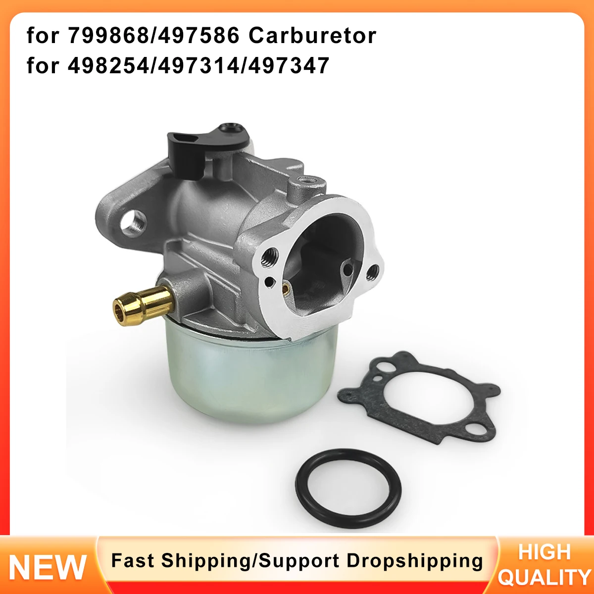

Carburetor Kit for Briggs & Stratton Engines - Replaces 799868, 497586, 498170